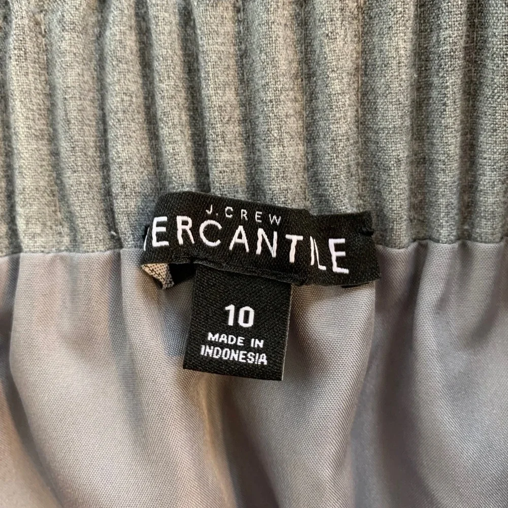 J.Crew Mercantile Womens Grey Elastic Waist Mini Skirt Pockets  10 Classic Comfy